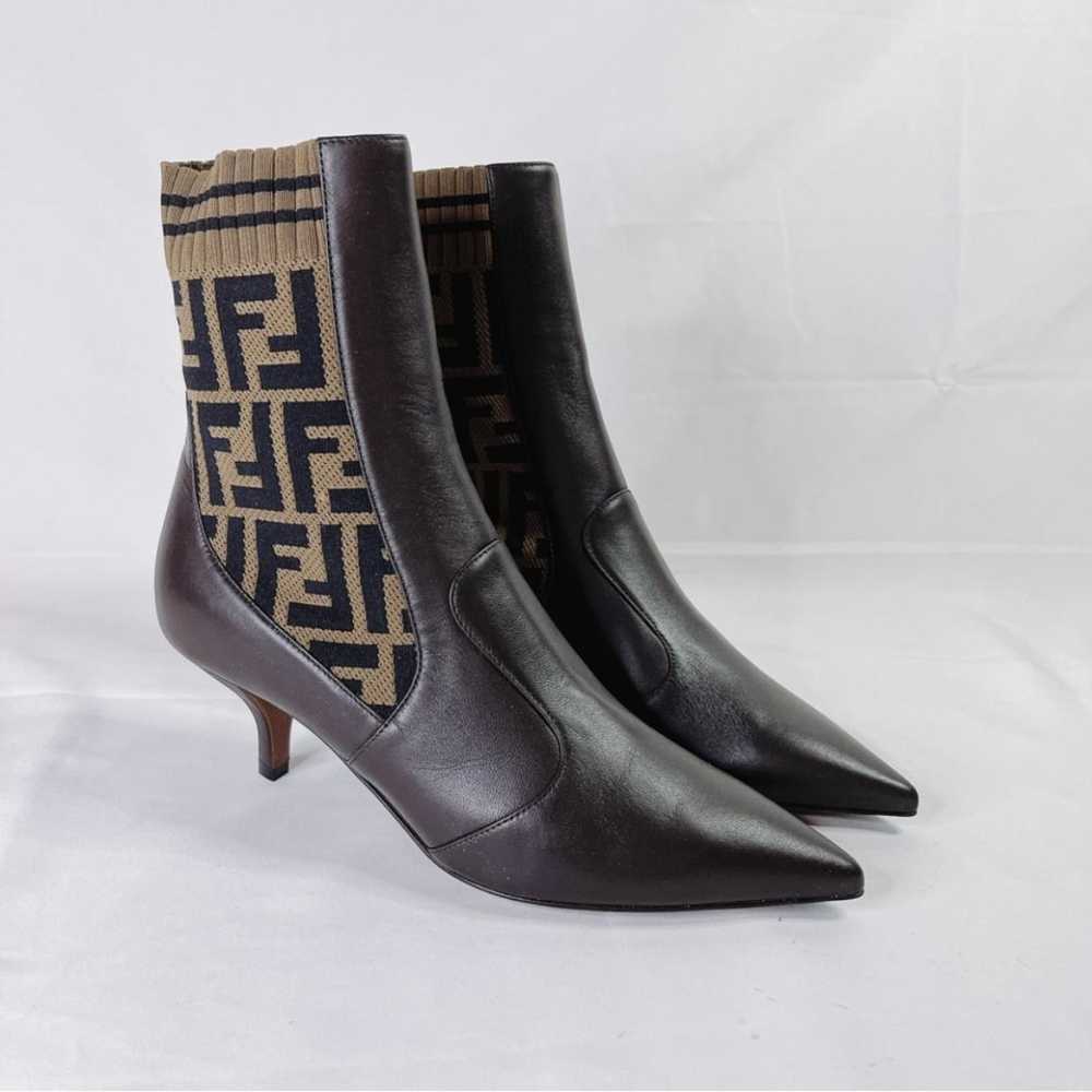 FENDI Leather ankle boots - image 4