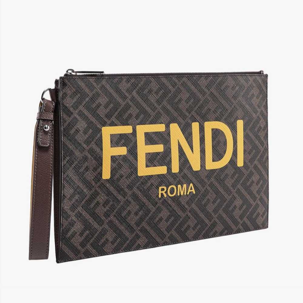 FENDI Leather clutch bag - image 4