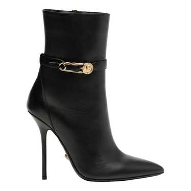VERSACE Leather ankle boots