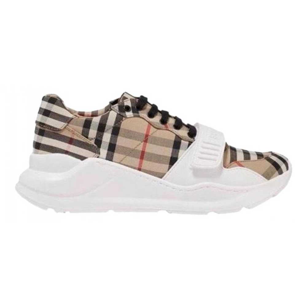 Burberry Regis leather trainers - image 1