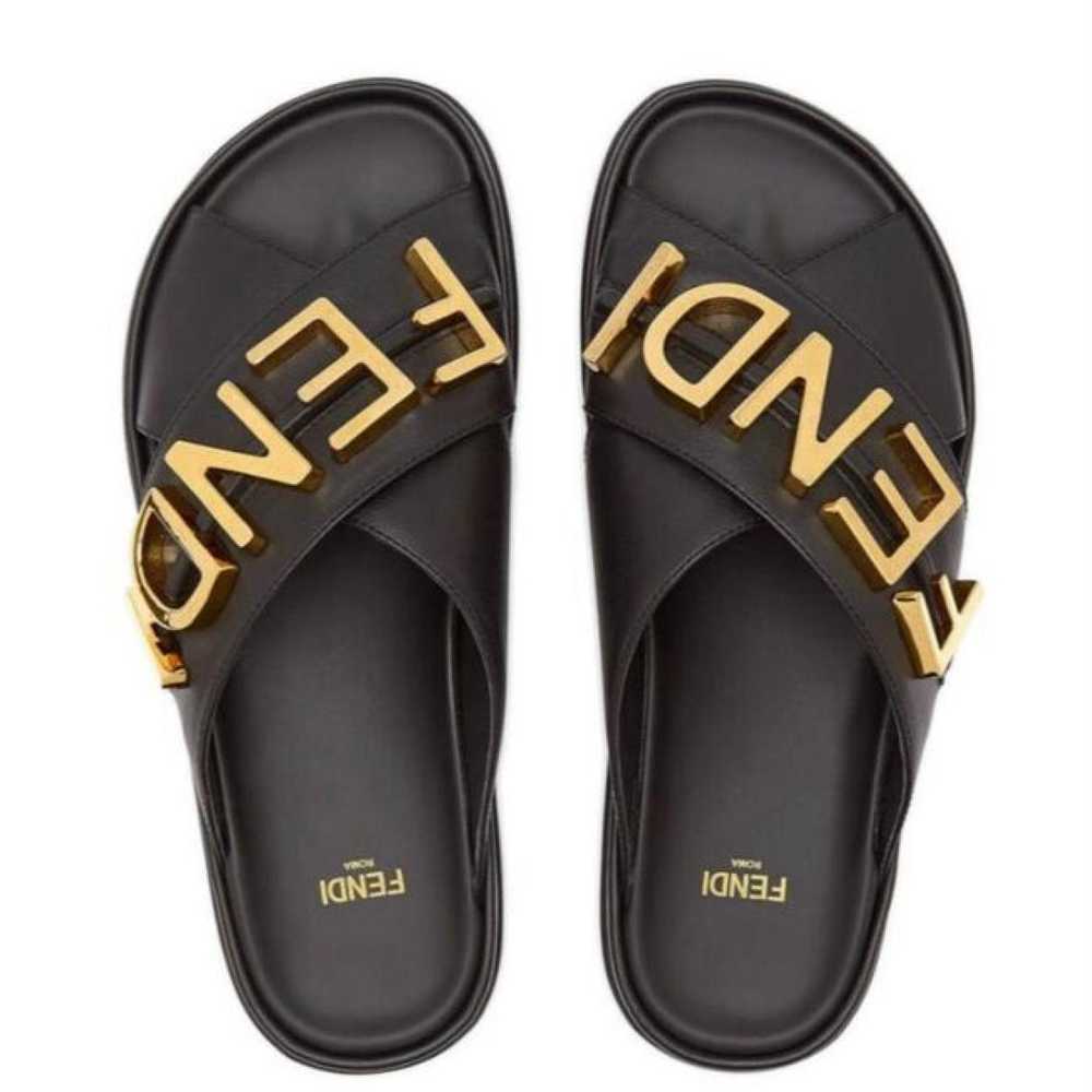 FENDI Leather sandal - image 4