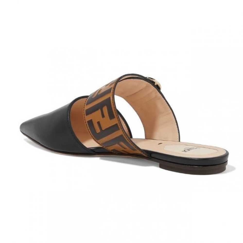 FENDI Leather mules - image 2