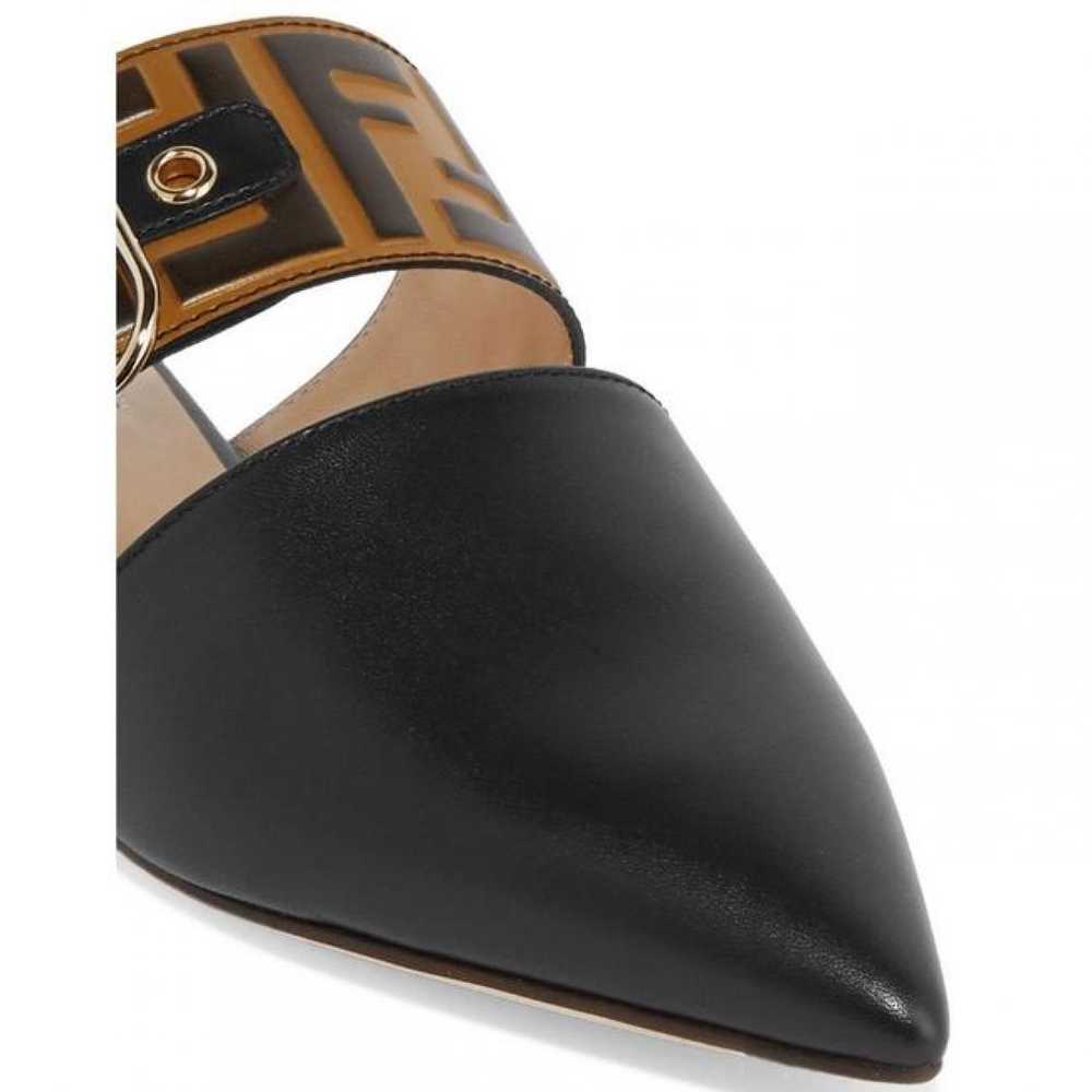 FENDI Leather mules - image 3