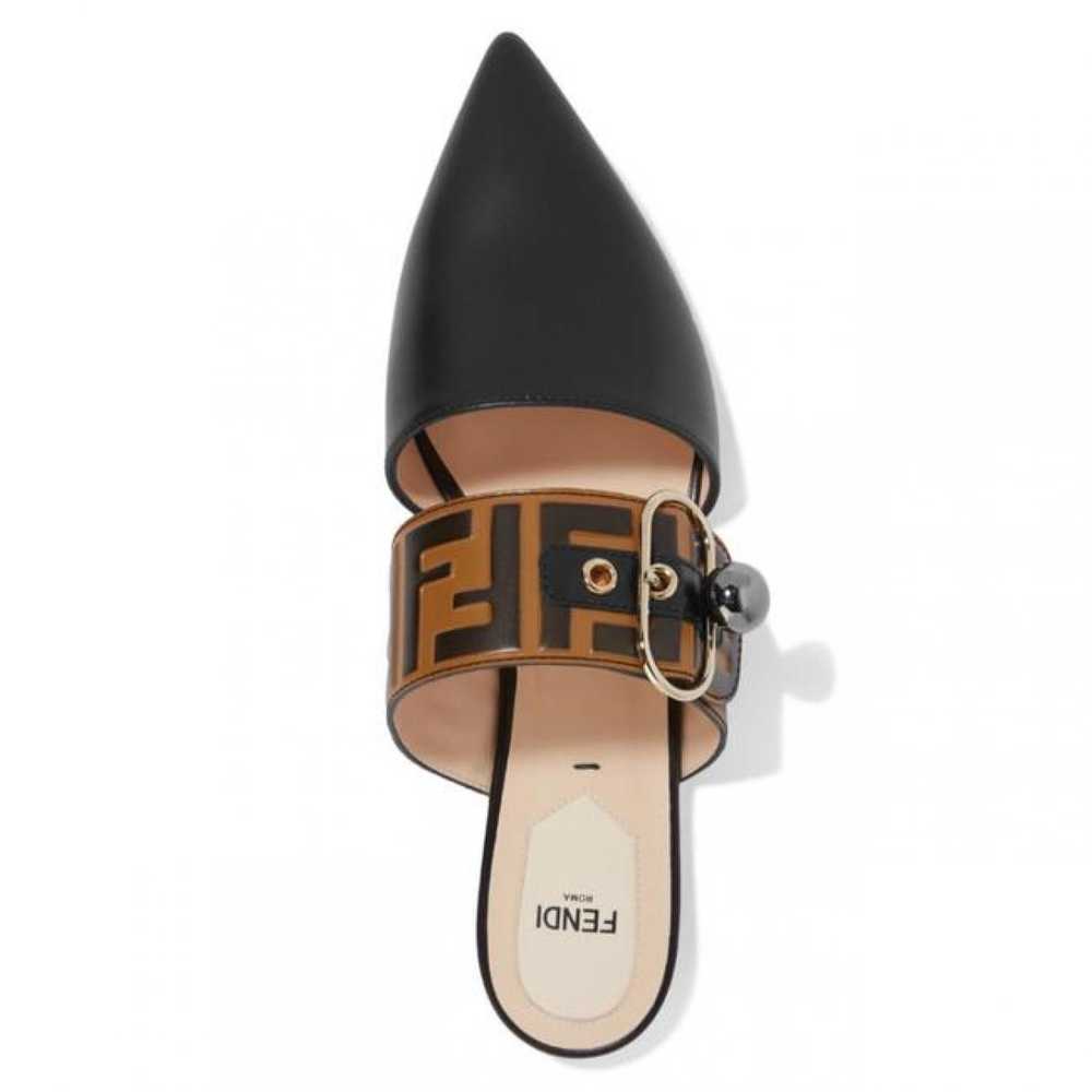 FENDI Leather mules - image 4