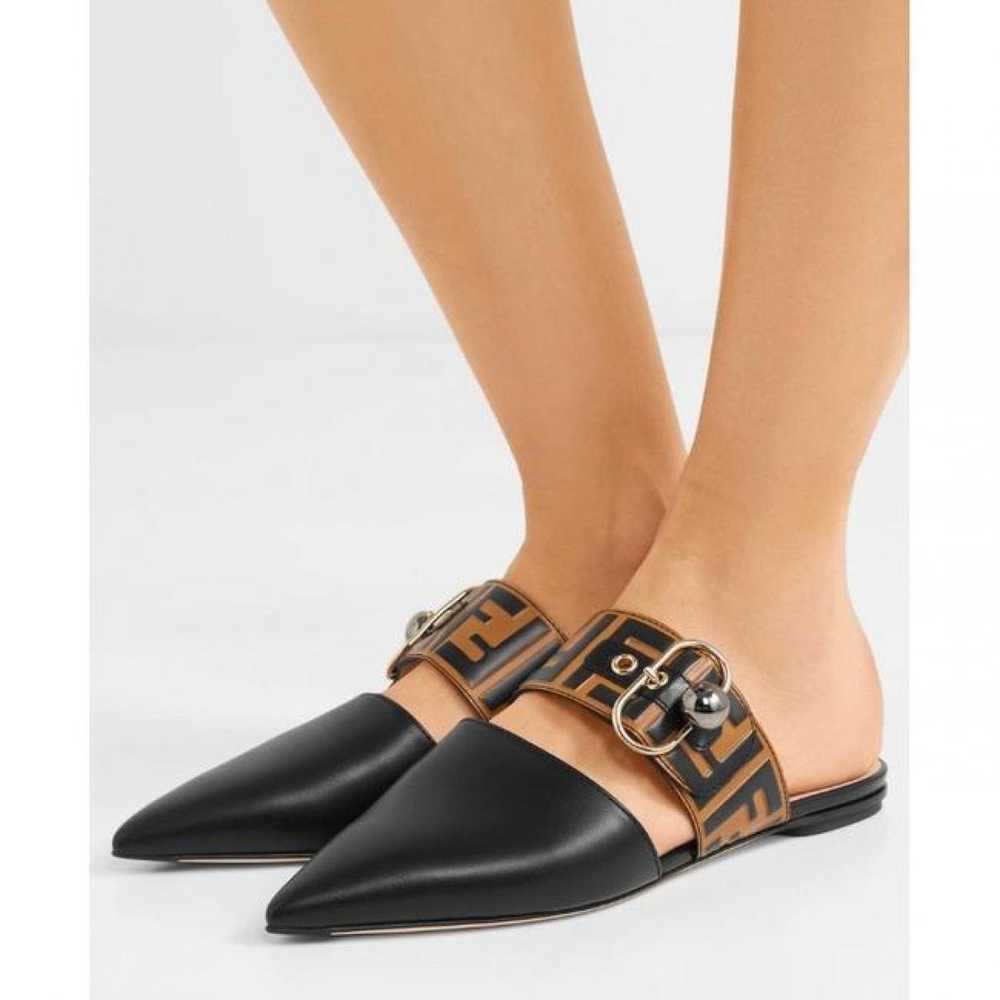 FENDI Leather mules - image 5