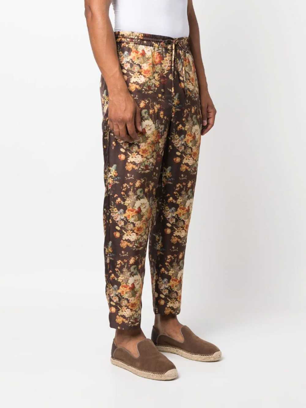 BNWT SS23 NANUSHKA FLORAL PRINT SILK PANTS XS - image 1