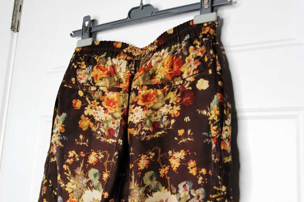 BNWT SS23 NANUSHKA FLORAL PRINT SILK PANTS XS - image 5