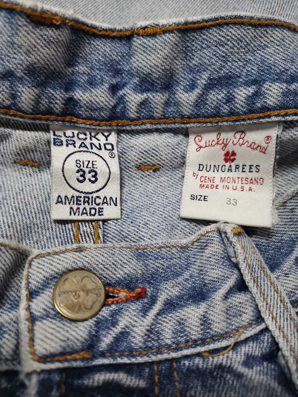 Vintage Lucky Brand Dungarees Of America Distress… - image 6