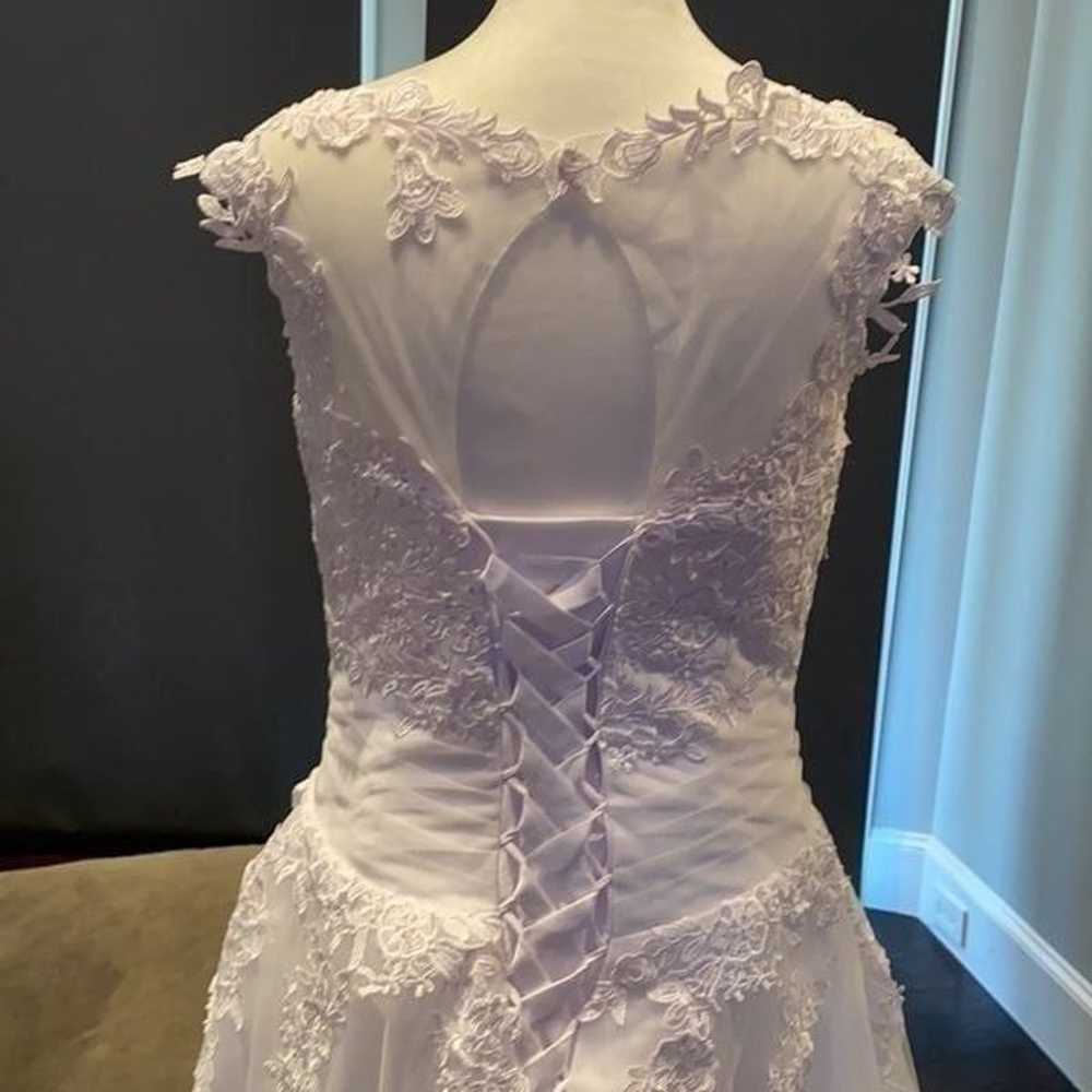 Lace Wedding Dress with Corset Back NWOT - image 3