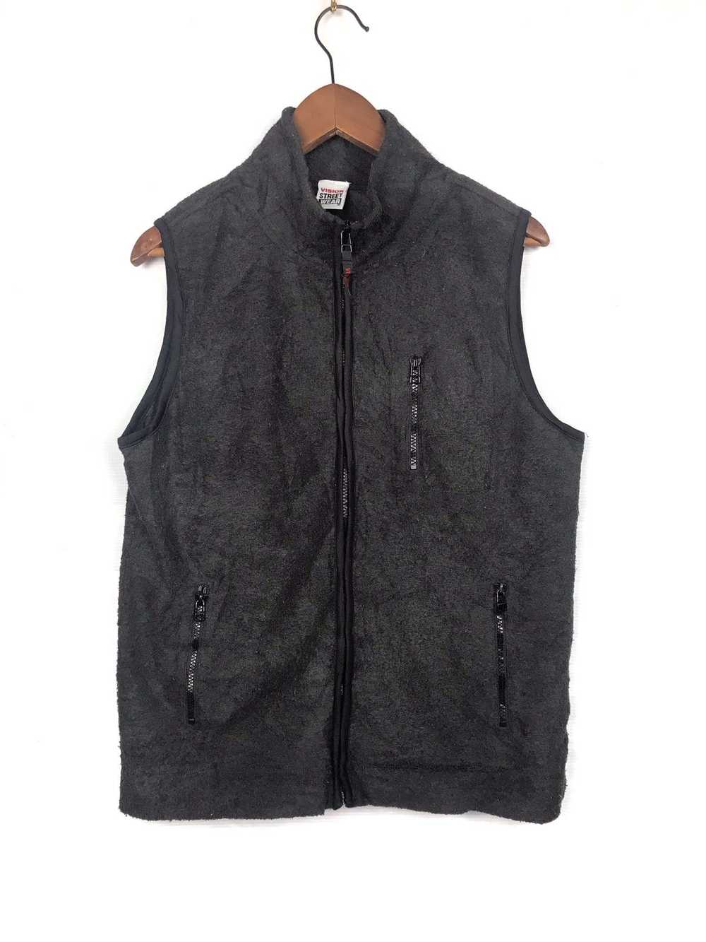 VISION STREETWEAR full zipper vintage sleeveless - image 1