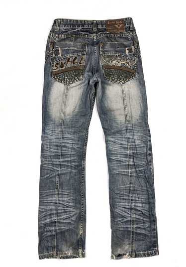 ZHAN DAO distressed denim like kapital design - image 1