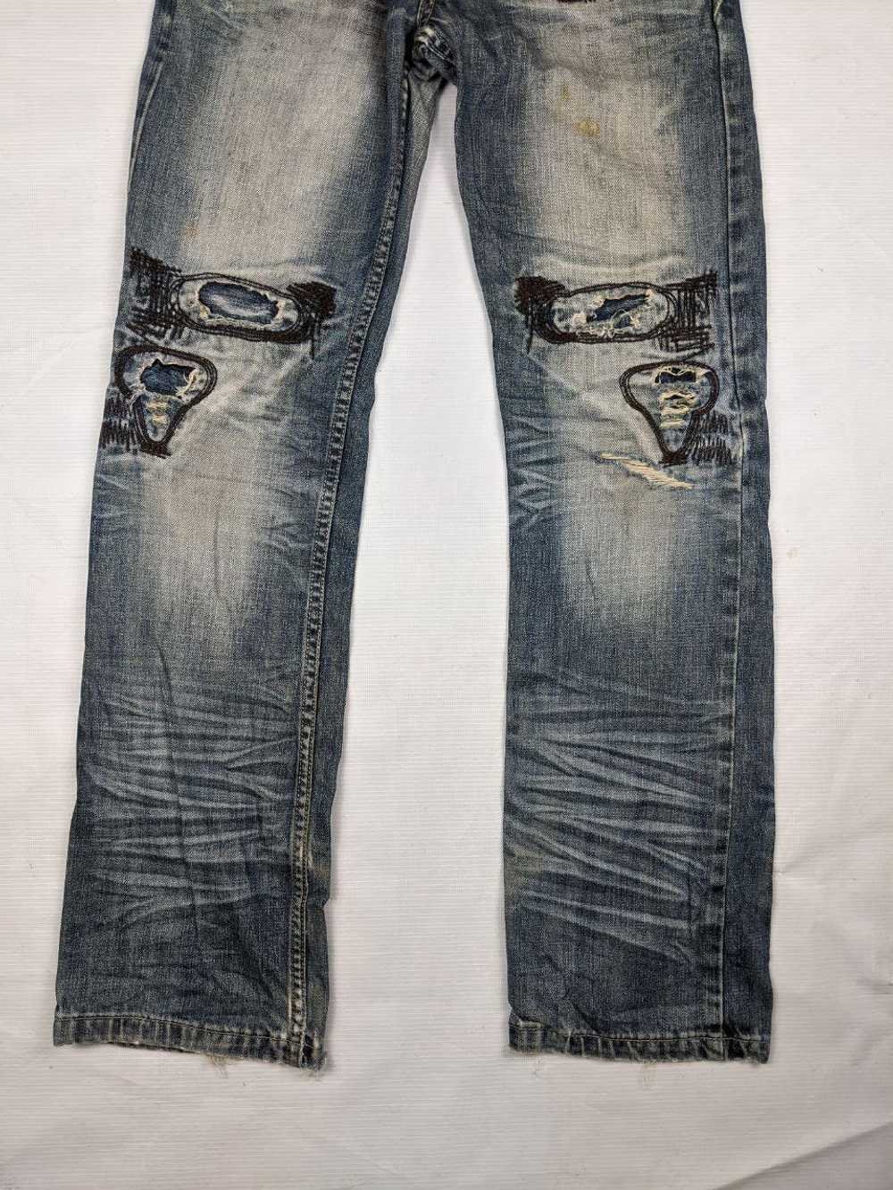 ZHAN DAO distressed denim like kapital design - image 4