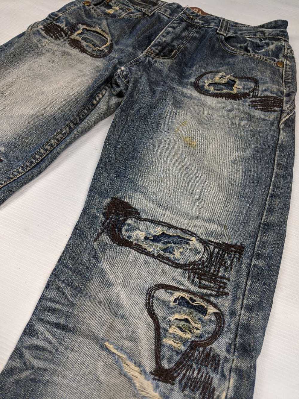 ZHAN DAO distressed denim like kapital design - image 5