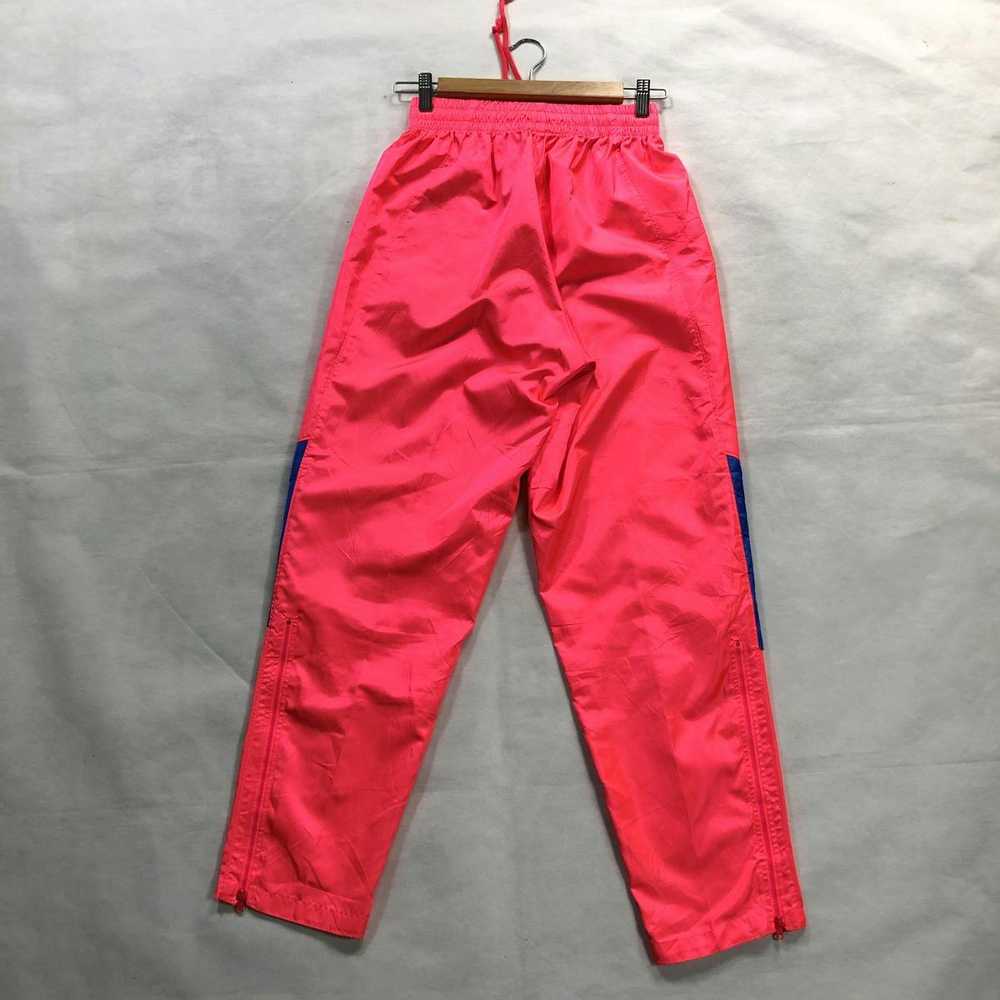Rare! Vintage Nike Men Neon Pink Swoosh Nylon Tra… - image 4