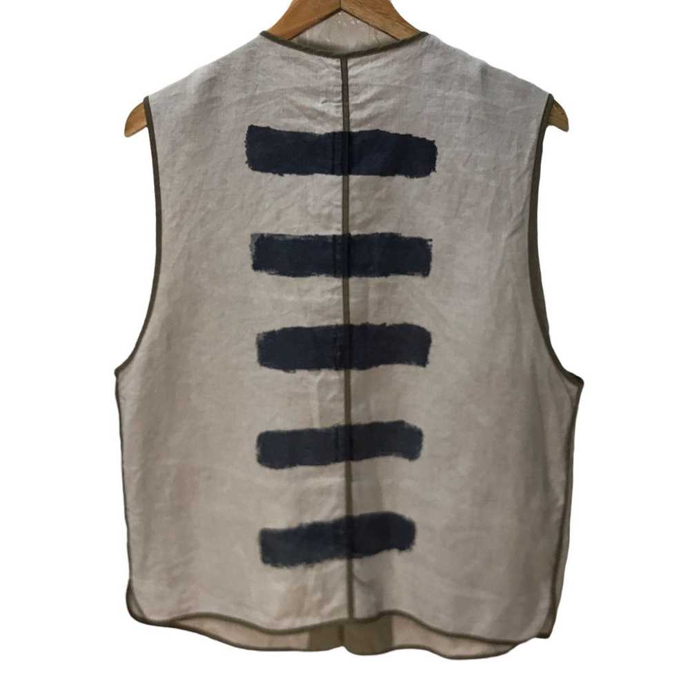 Paul smith indigo hand paint vest jacket - image 2