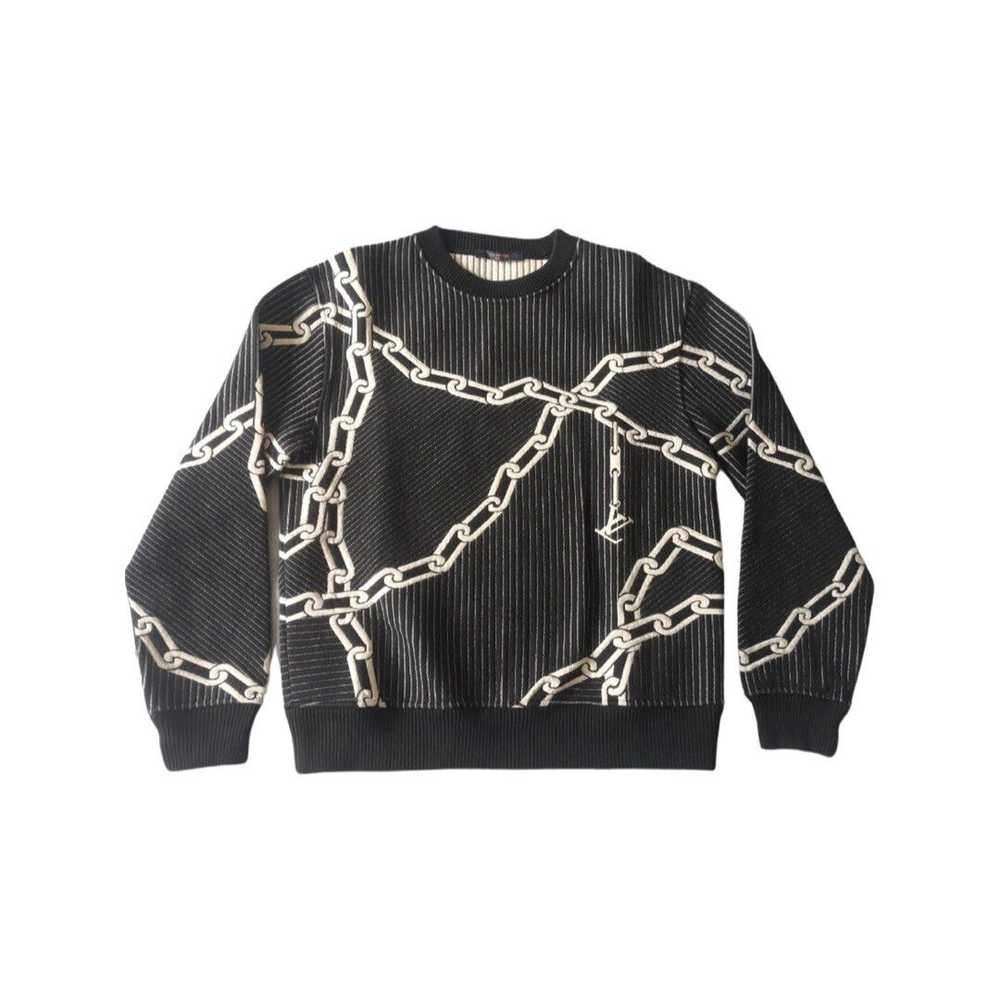 Louis Vuitton 3D effect quilted chain sweatshirt … - image 1