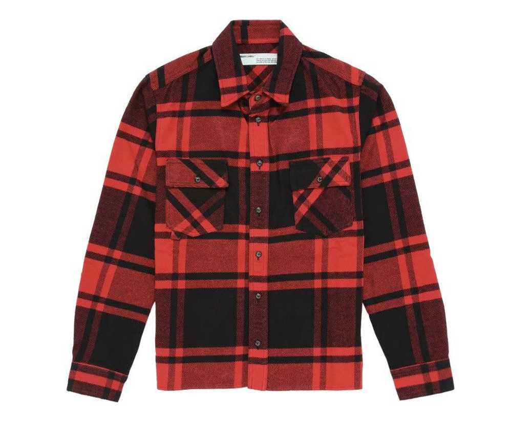 Off-White Diagonal stencil checkered flannel shirt - image 2