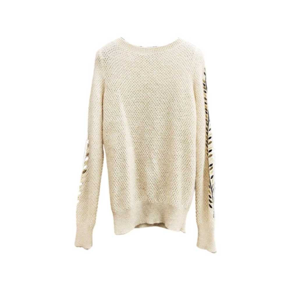 CHANEL Olive branch embroidery Mohair & Silk knit… - image 2