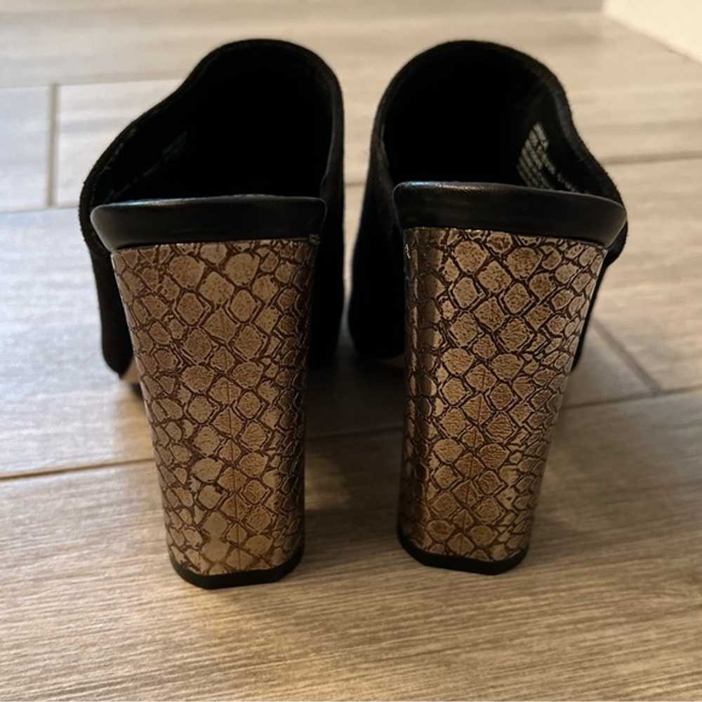Calvin Klein Janica Suede Peep Toe Mule Sandals - image 5