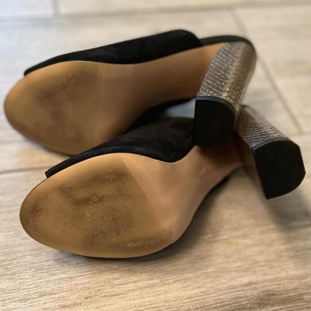 Calvin Klein Janica Suede Peep Toe Mule Sandals - image 6