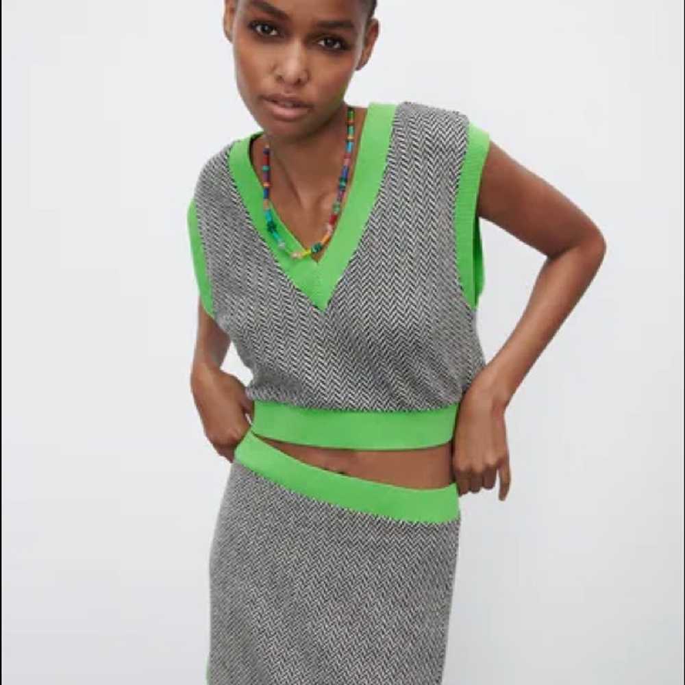 Zara Vest and Skirt Coord Set - image 2