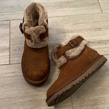 UGG Australia JOCELIN Shearling Buckle Ankle Boots