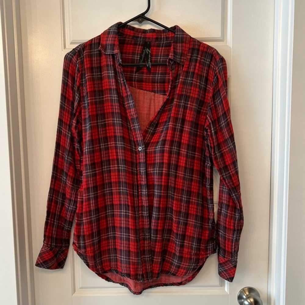 Seven7 - Seven 7 Plaid Button Down Shirt - image 1