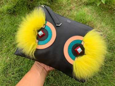 Authentic Fendi Monster Leather Clutch Bag - image 1