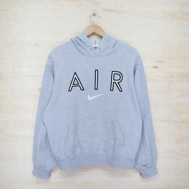 Vintage 90s NIKE AIR Big Logo Embroidered Sweater… - image 1