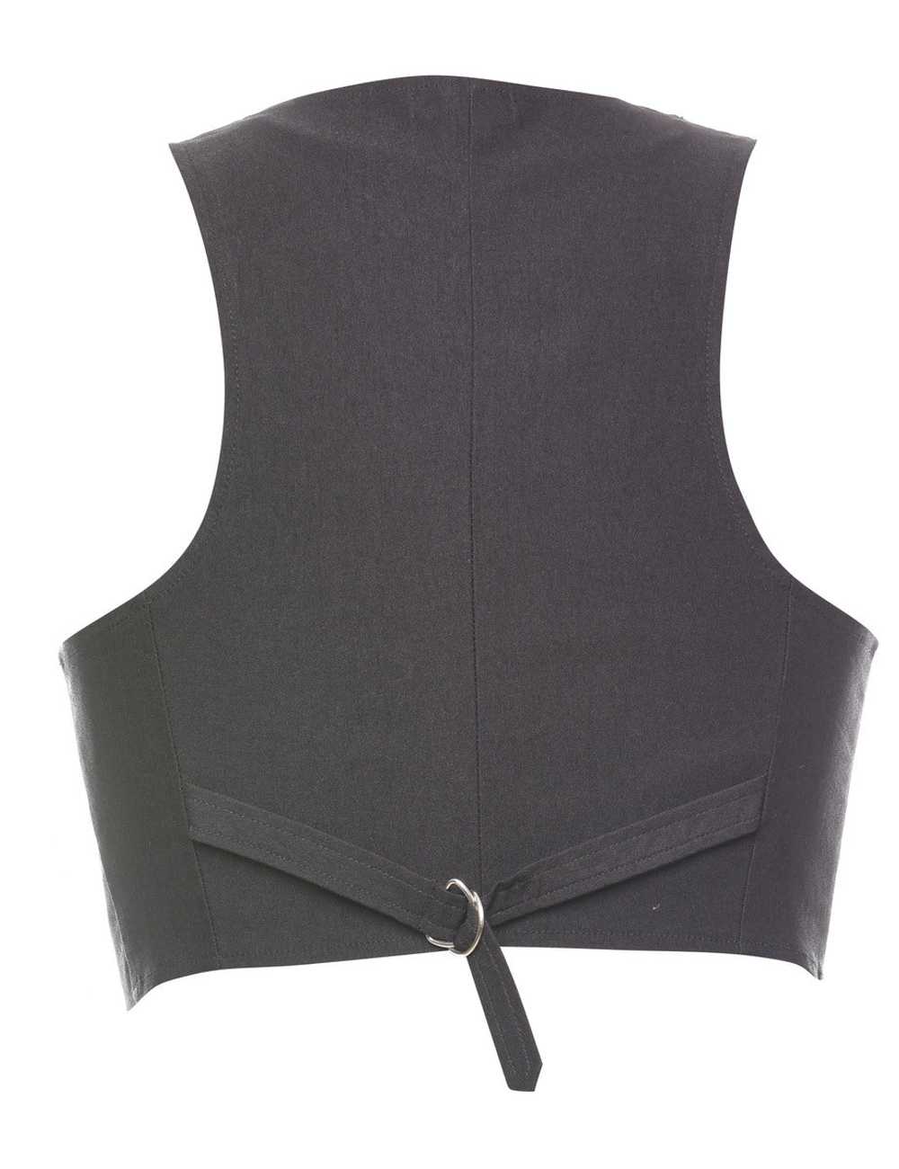 Black 1990s Waistcoat - S - image 2