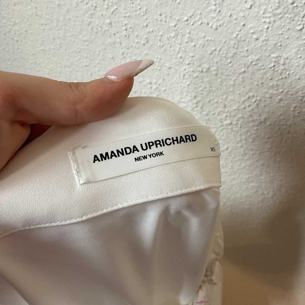 Amanda Uprichard Santos Belted Romper in White Si… - image 4