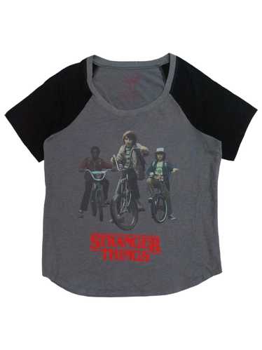 Rare! Stranger Things Netflix Graphic Raglan - image 1