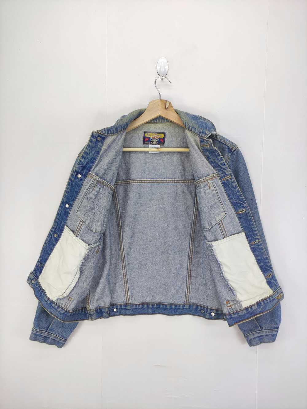 Vintage United Colours Of Benetton 012 Denim Jack… - image 6