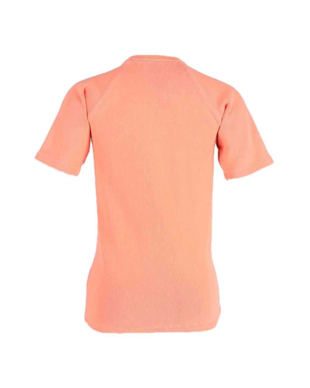 Victoria Beckham Ribbed Knit T-shirt in Coral Ora… - image 2
