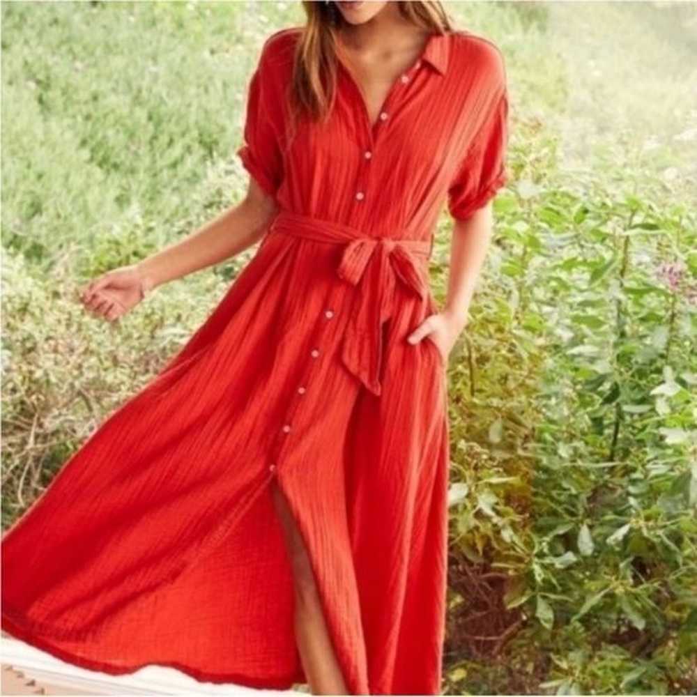 XIRENA Caylin Dress in Red Rose M $285 - image 11