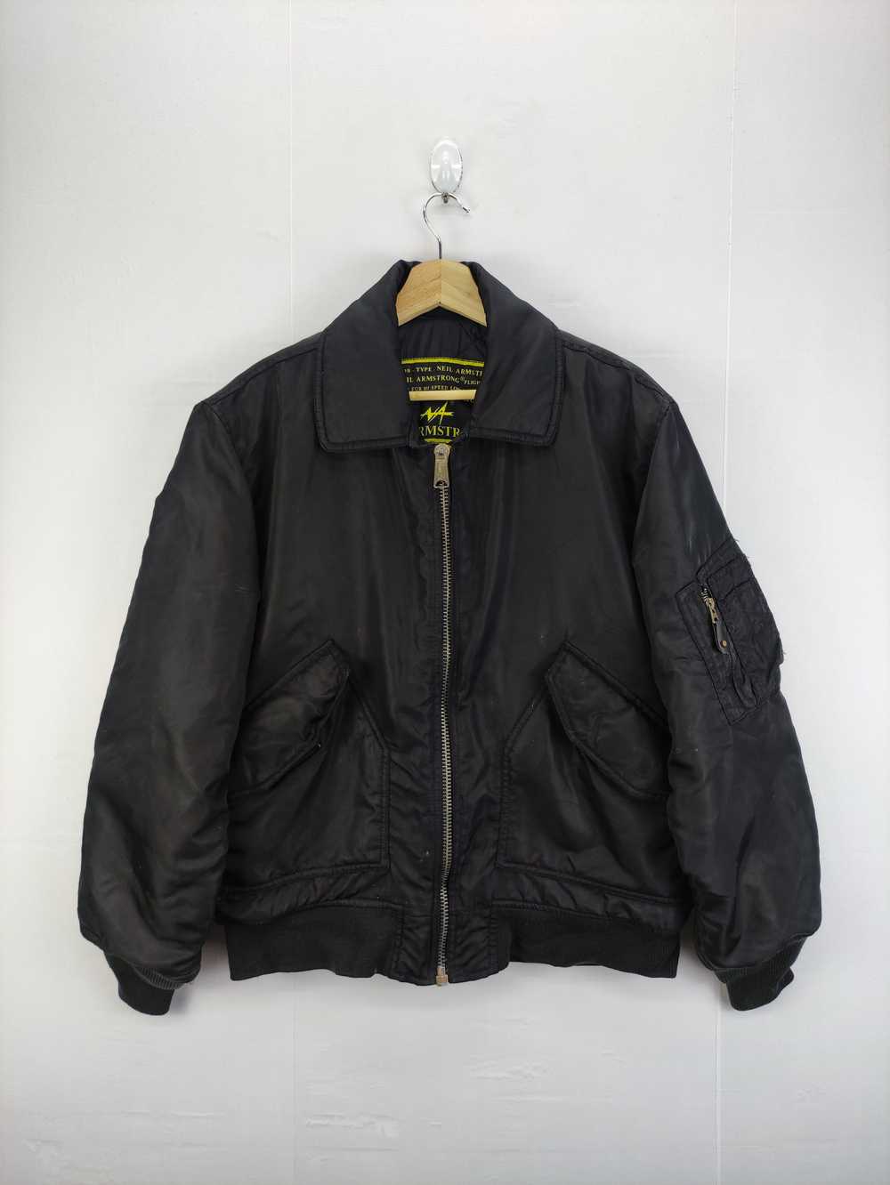 Vintage Neil Armstrong Bomber Zipper Jacket - image 1