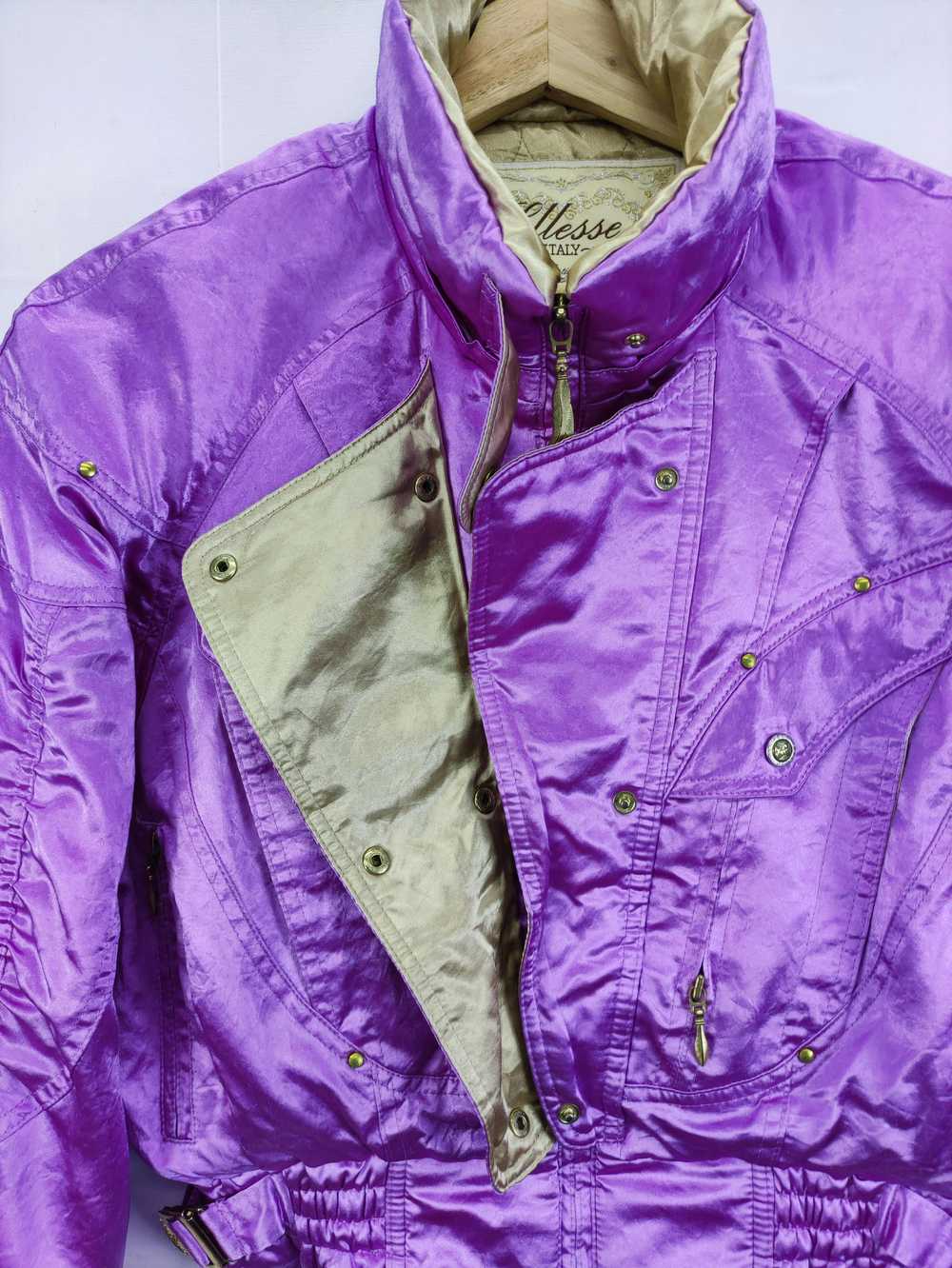 Vintage Ellesse Ski Jacket Bomber Style Zipper - image 4