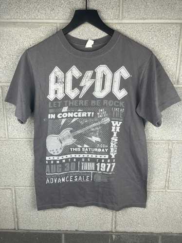 Ac/Dc × Vintage Vintage AC/DC Live 1977 Graphic To