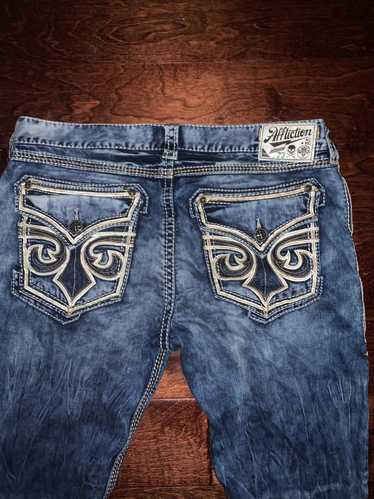 Affliction × Vintage Very rare* embroidered afflic