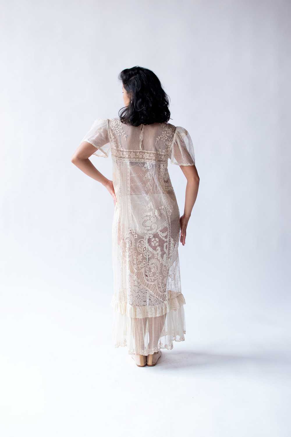 1980s Lace Works Dress - image 4