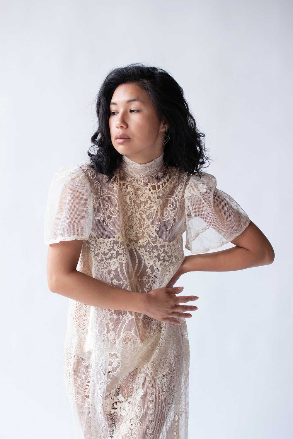 1980s Lace Works Dress - image 7