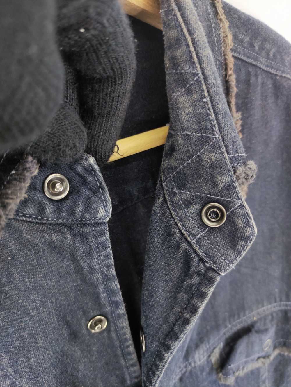 Vintage Sissy Kansai Yamamoto Denim Jacket Snap B… - image 3