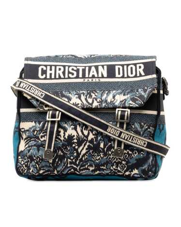Dior Embroidered Canvas Palm Tree Messenger Bag