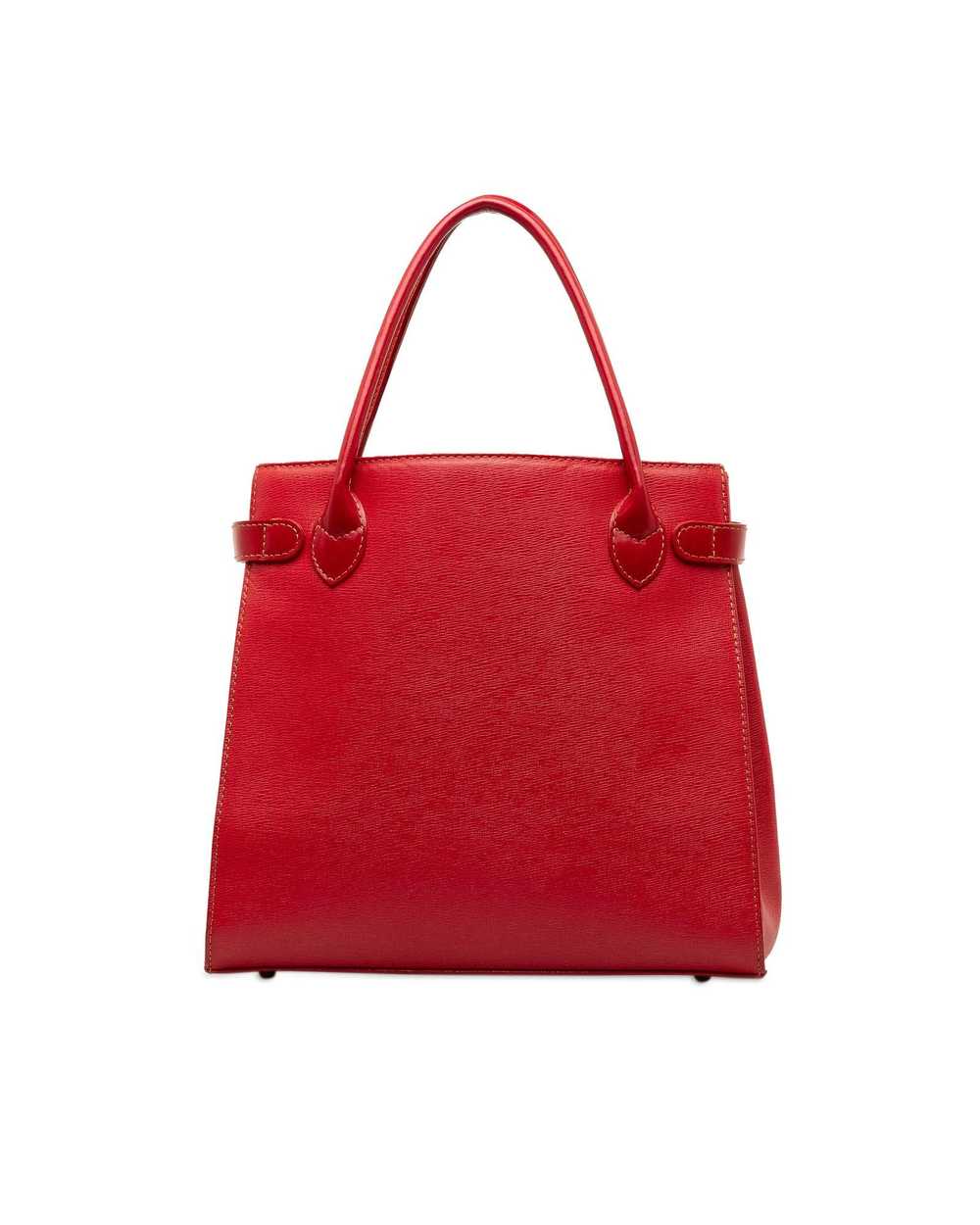 Burberry Classic Leather Handbag with Zip Closure… - image 3