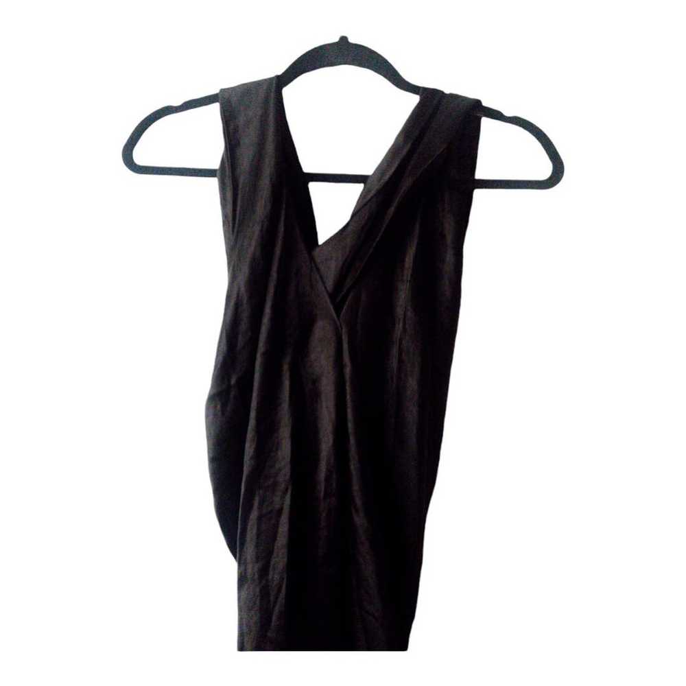 NANUSHKA Black Satin Single Strap Zena Dress Size… - image 5