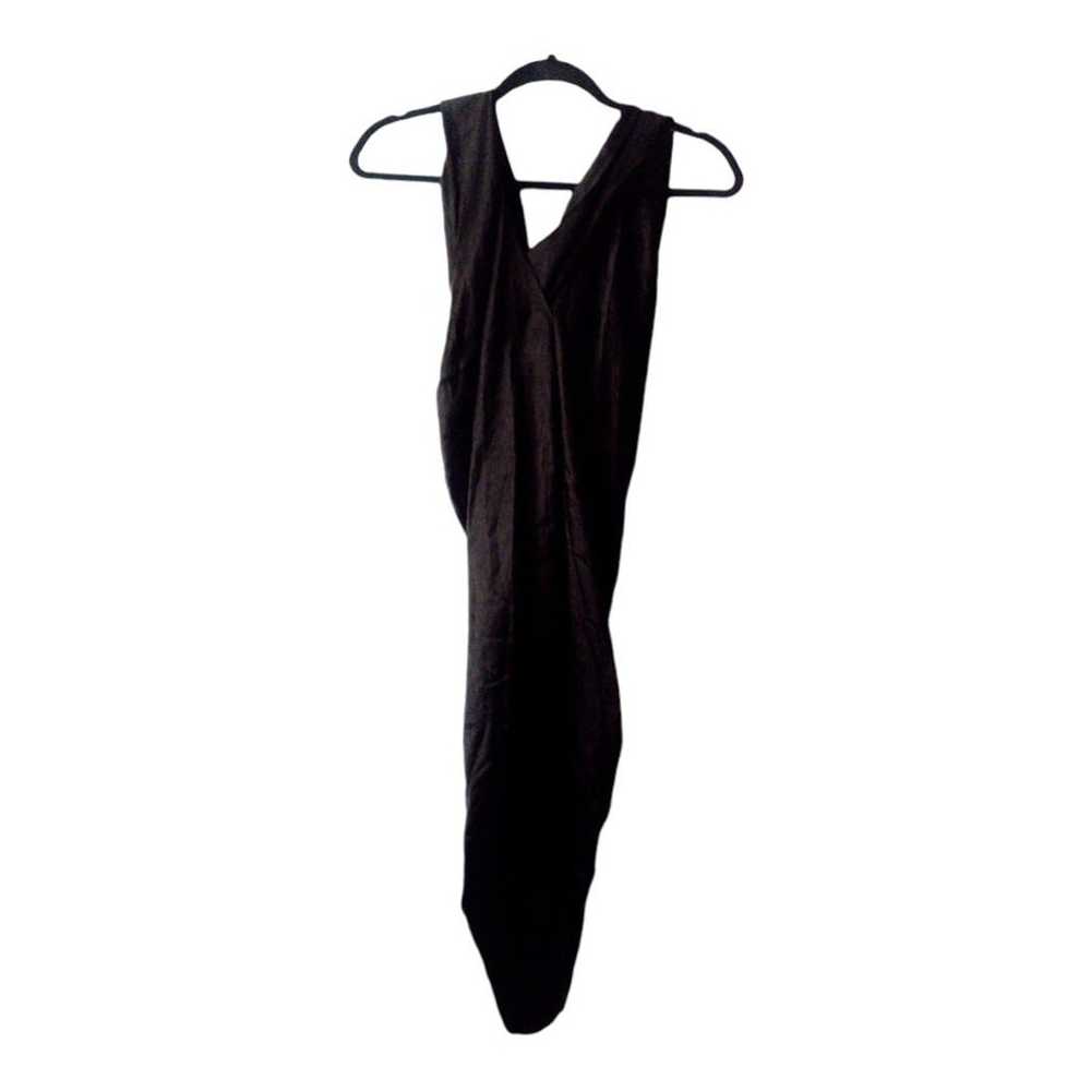 NANUSHKA Black Satin Single Strap Zena Dress Size… - image 6