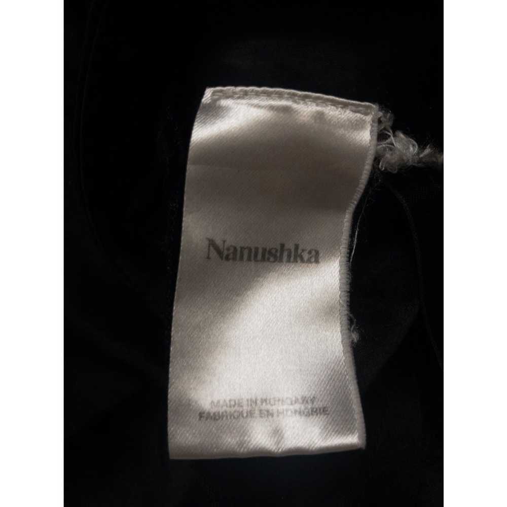 NANUSHKA Black Satin Single Strap Zena Dress Size… - image 8