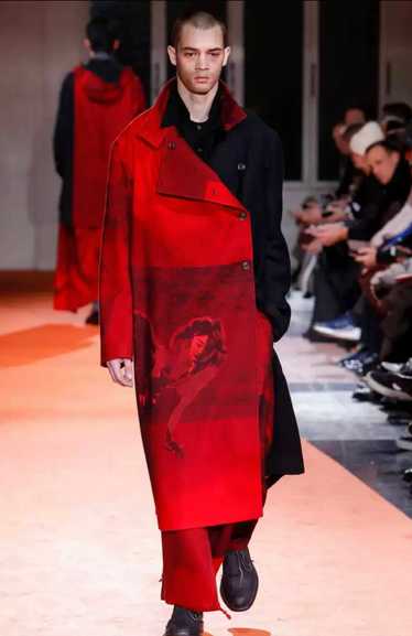 Yohji Yamamoto 18AW Red Black Coat