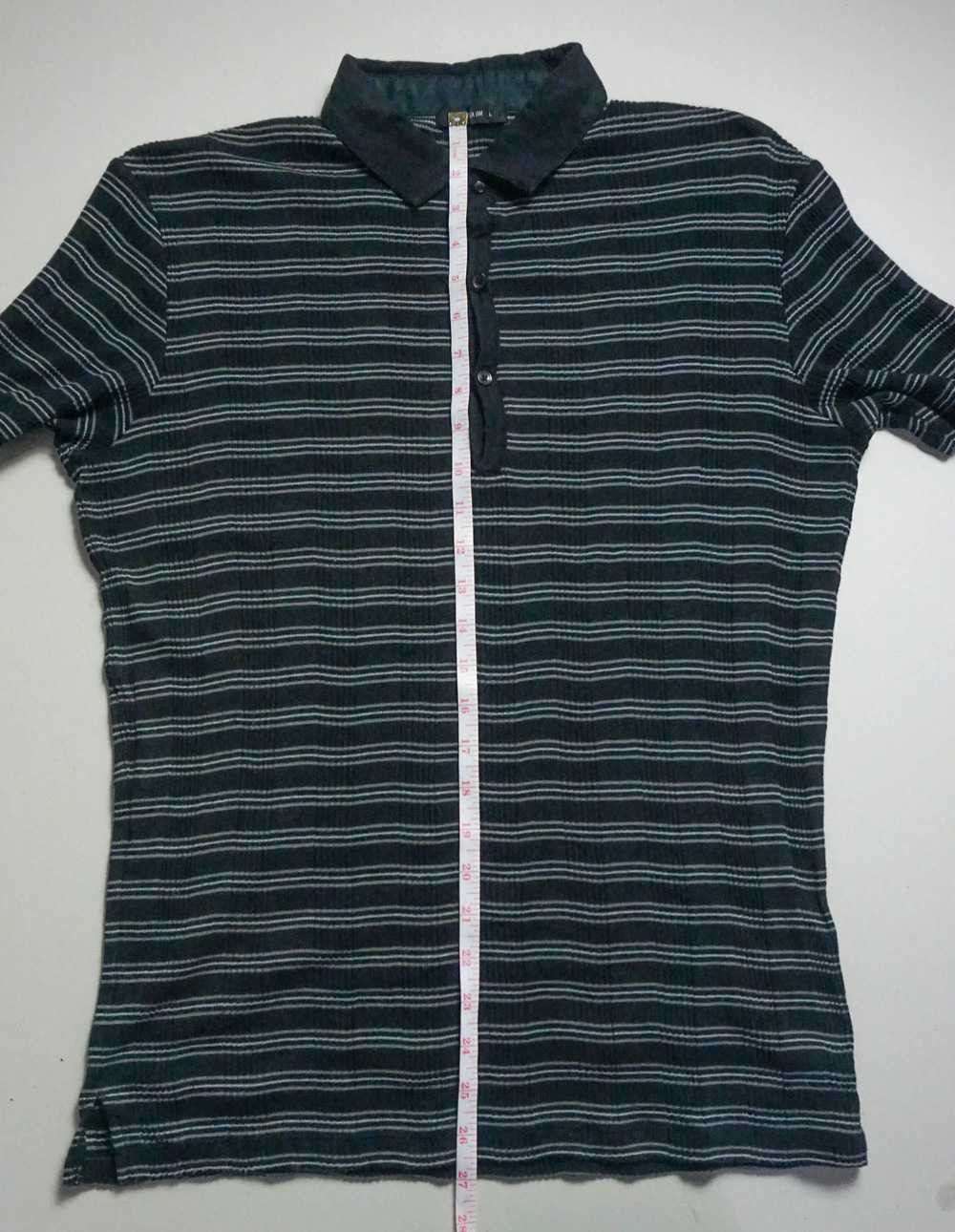 COMME CA ISM Horizontal Striped Slim Fit Collar T… - image 7