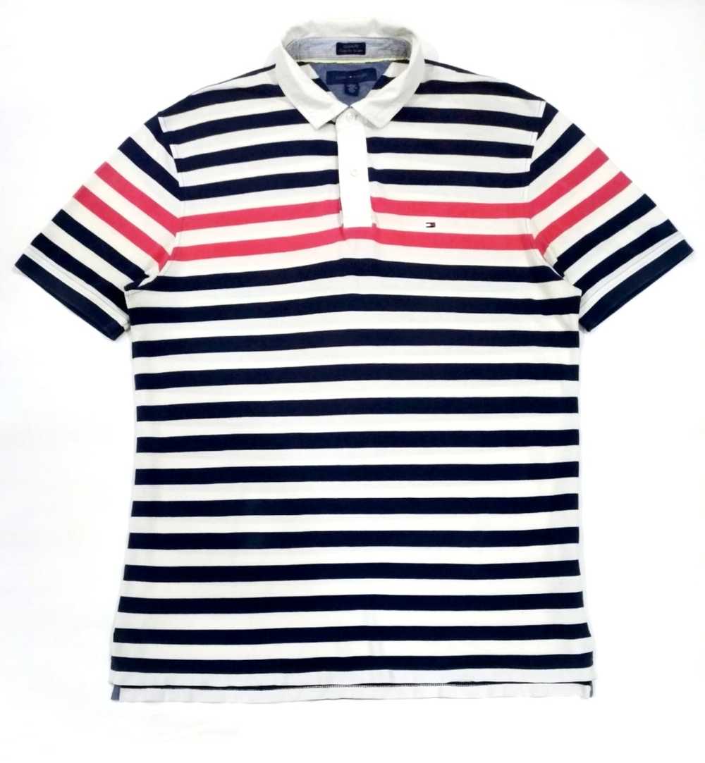 RARE! TOMMY HILFIGER BRAND COLORWAY STRIPES POLO … - image 1